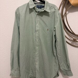 Vintage Ralph Lauren Classic Fit Oxford – Sage Green 🌲🏇